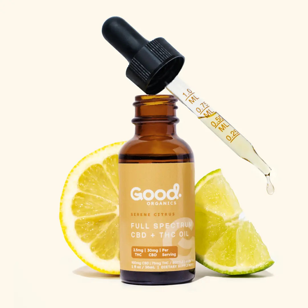 Serene Citrus CBD THC Tincture 900mg - Good OrganicsSpecialty Supplements