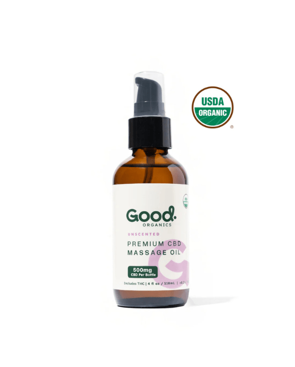 USDA Organic CBD Massage Oil with THC 500mg - Good OrganicsIntimacy Oil