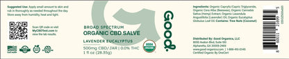USDA Organic CBD Balm - Good Organics