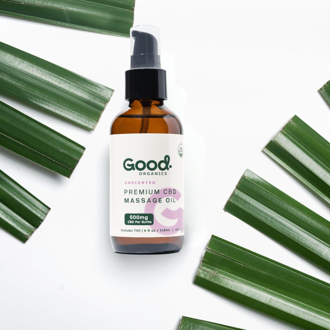 USDA Organic CBD Massage Oil with THC 500mg - Good OrganicsIntimacy Oil