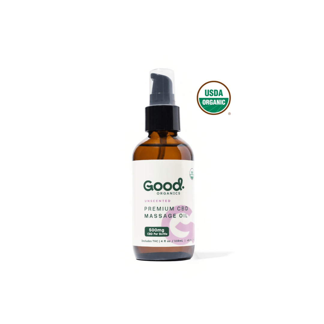 USDA Organic CBD Massage Oil with THC 500mg - Good OrganicsIntimacy Oil