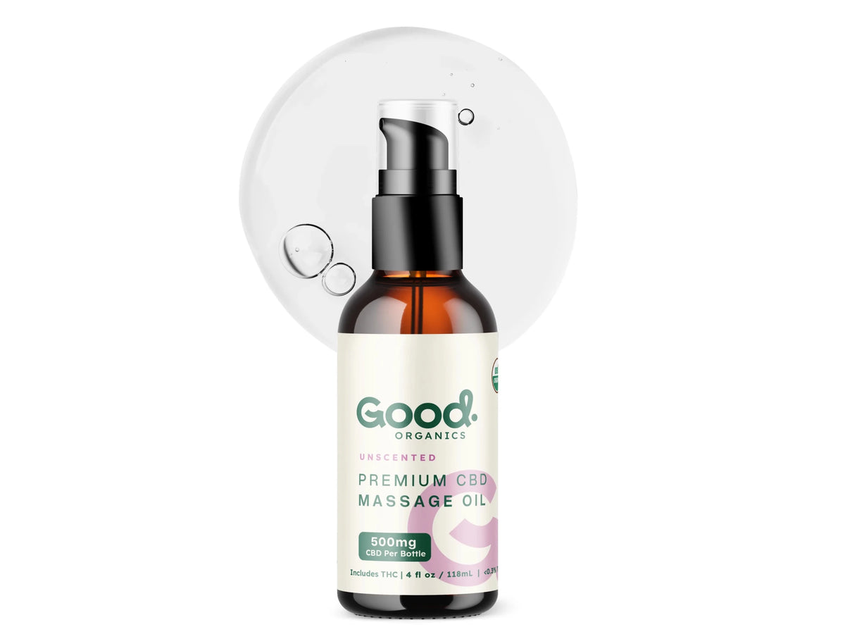 USDA Organic CBD Massage Oil with THC 500mg - Good OrganicsIntimacy Oil