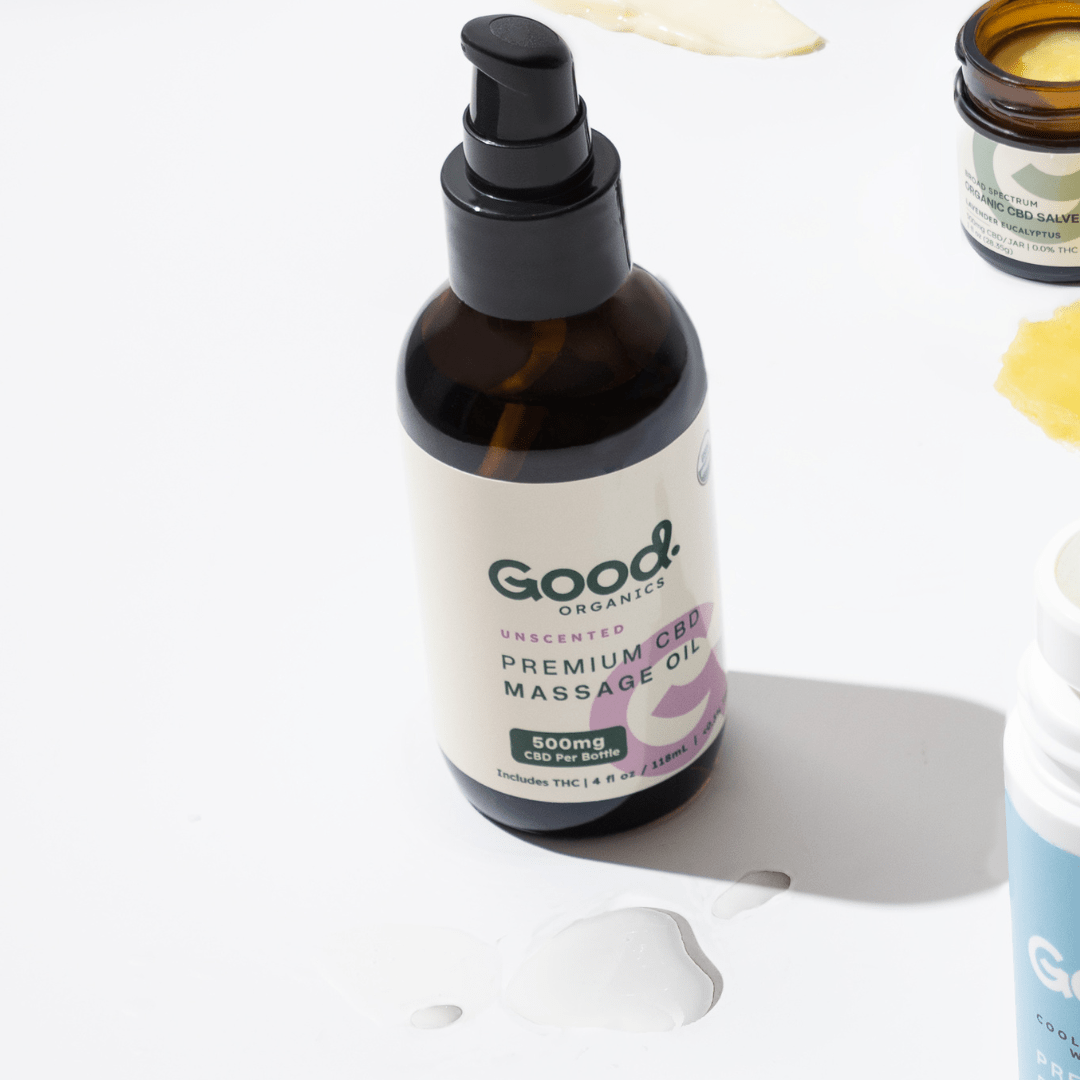 USDA Organic CBD Massage Oil with THC 500mg - Good OrganicsIntimacy Oil
