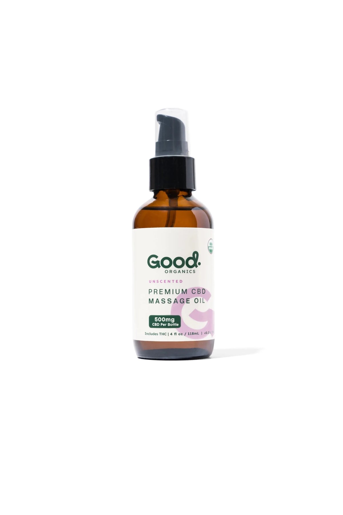USDA Organic CBD Massage Oil with THC 500mg - Good OrganicsIntimacy Oil